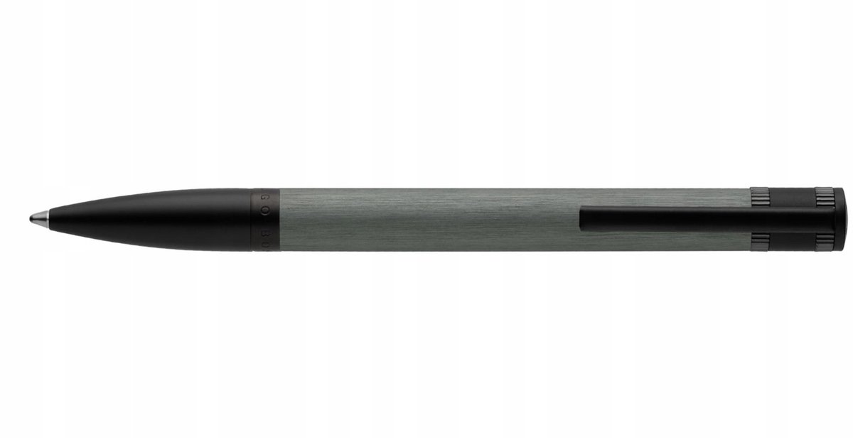 Hugo Boss Explore Balpen Grijs Geborsteld - Luxe Schrijfwaren