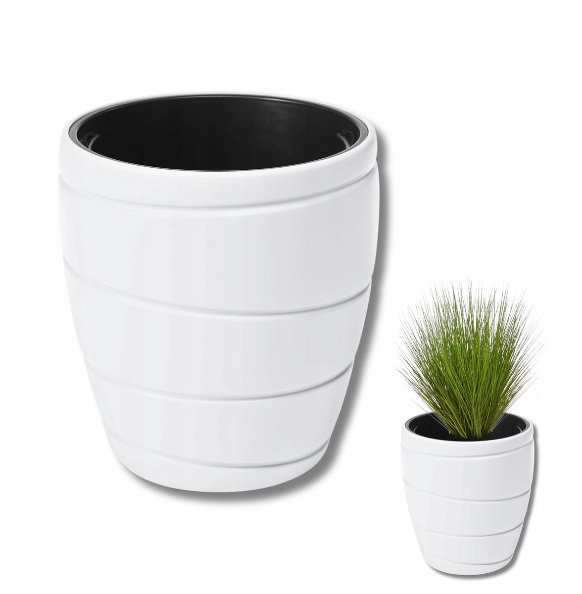 Lamela Passa Ronde Pot Wit 40cm Diameter 43cm Hoog
