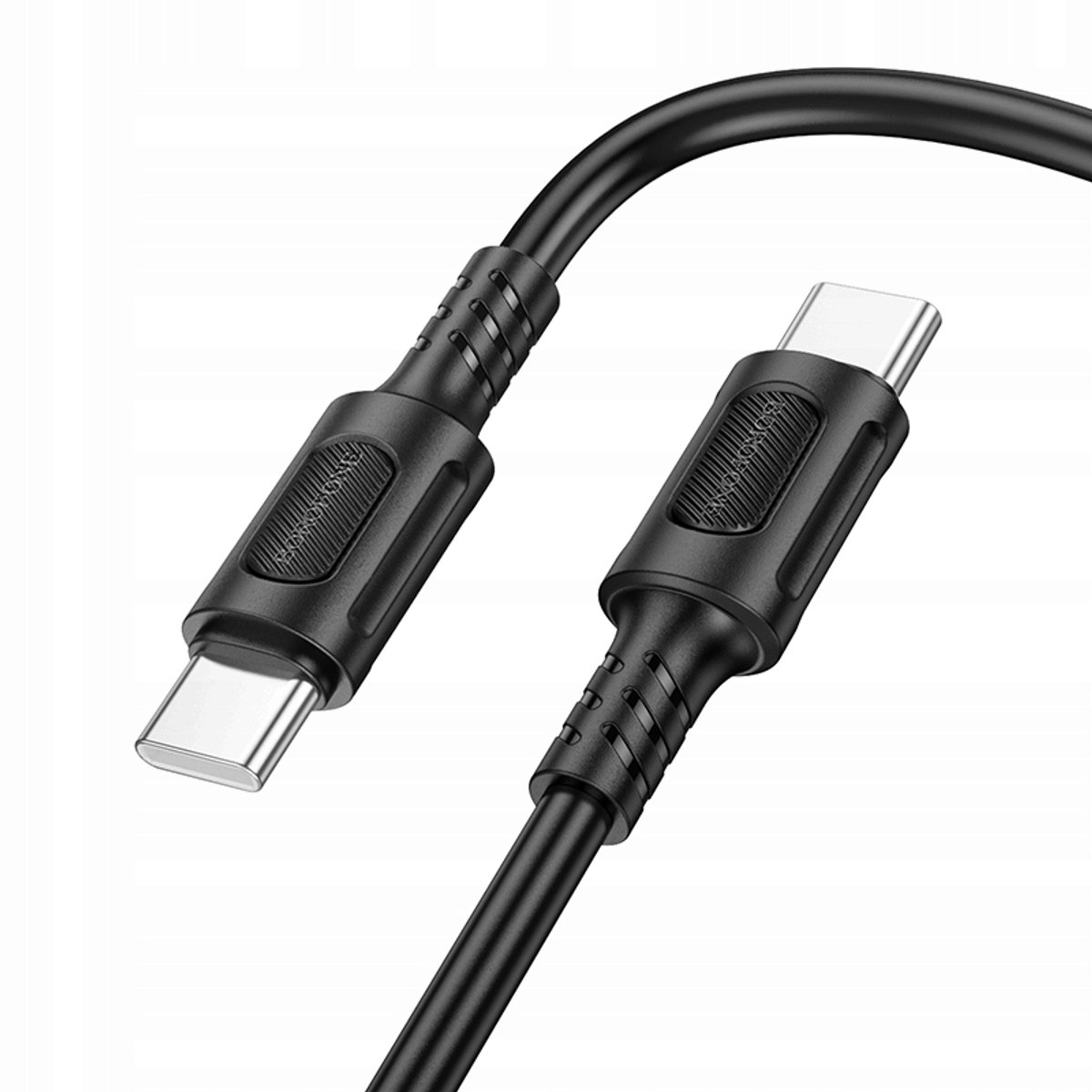 Borofone BX111 Feliz USB-C naar USB-C Kabel - 60W Snelladen - 1m Zwart