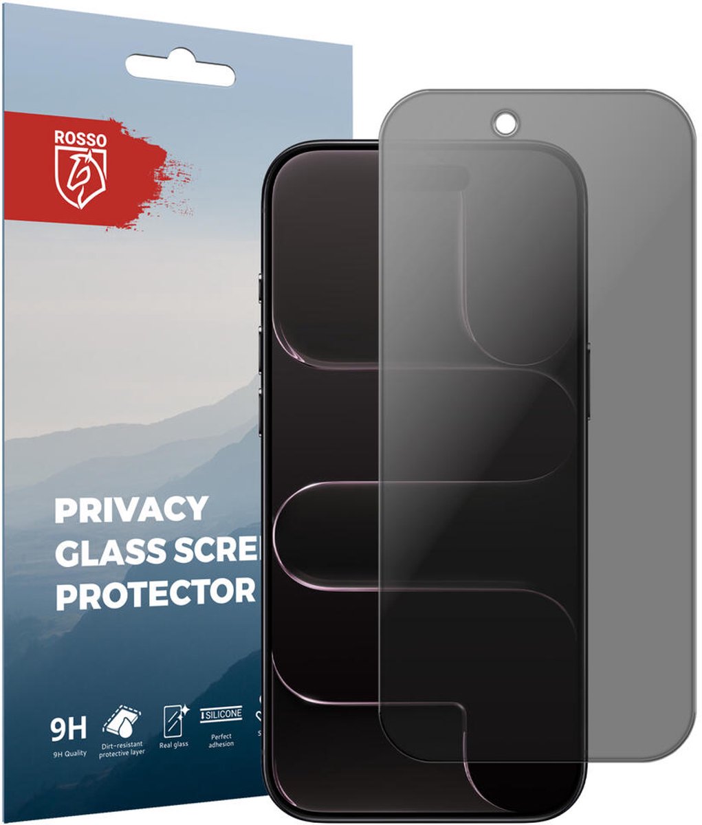 Rosso Privacy Screen Protector Geschikt voor iPhone Air - 9H Gehard Glas - Case Friendly Tempered Glass - Eenvoudige Installatie