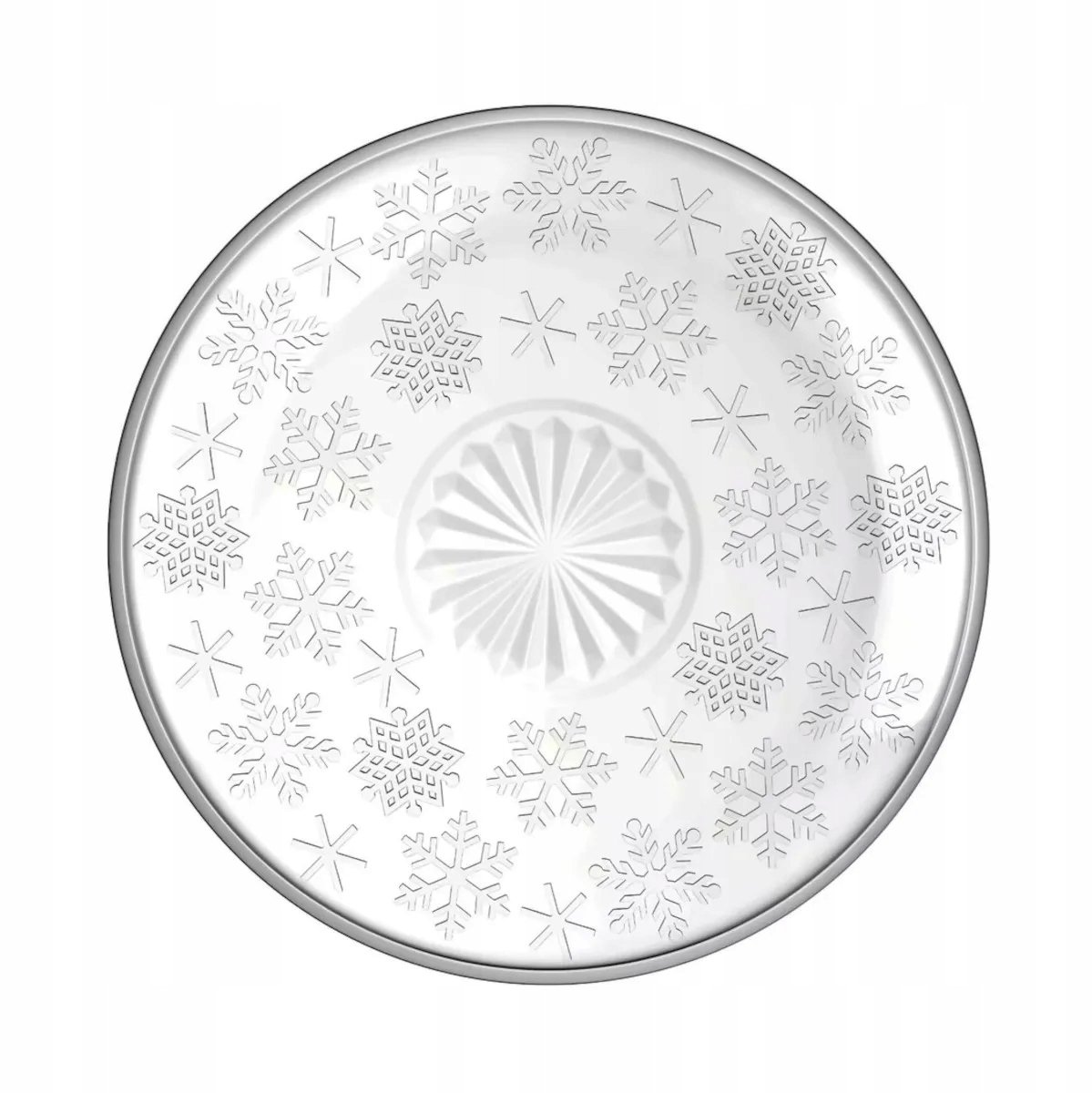 Altom Design Glazen Bord Sneeuwvlokken 17,5cm - Kerst & Dagelijks Gebruik