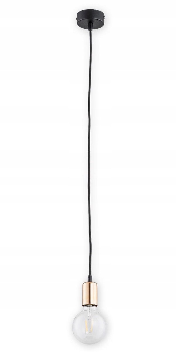 Maris Hanglamp Zwart/Koper Loft Stijl E27