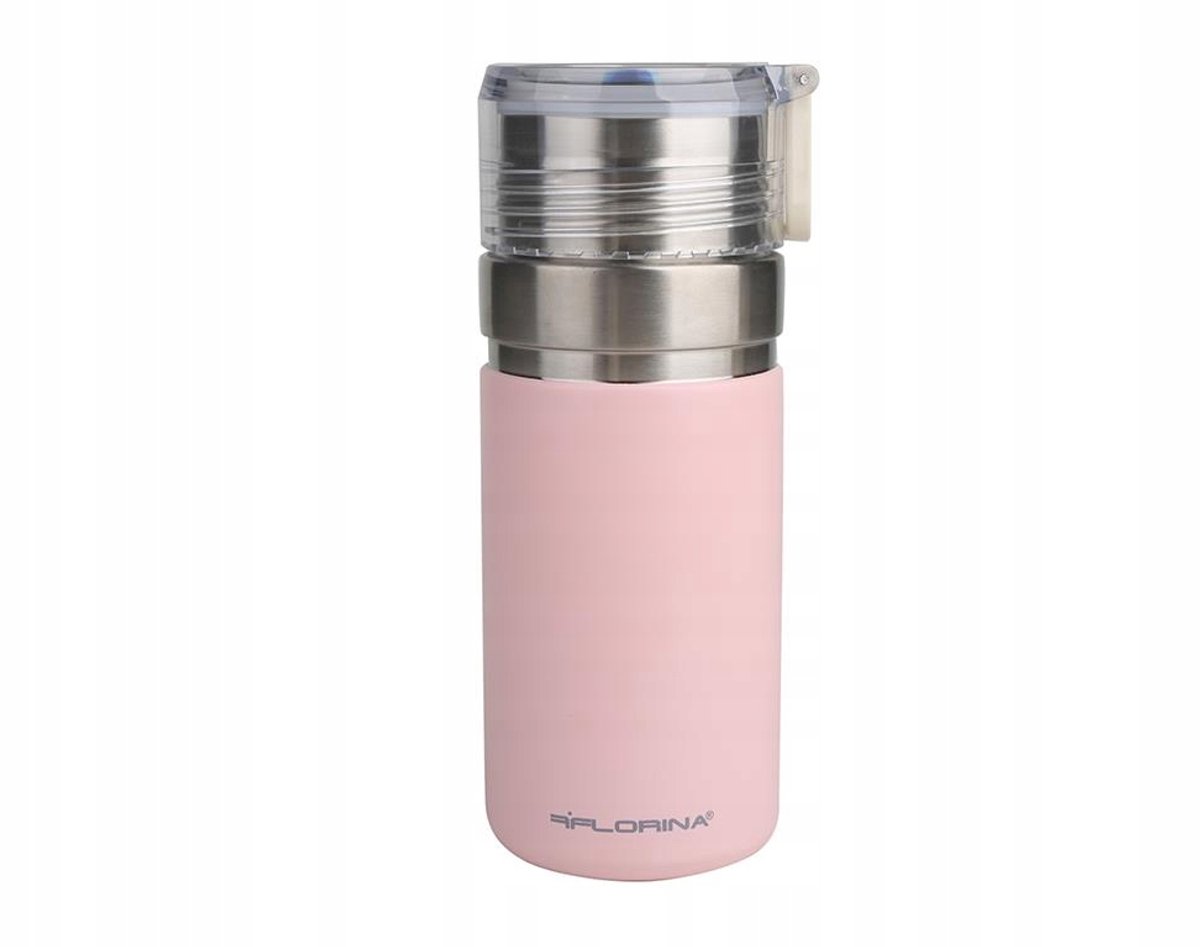 Florina Lungo Thermosbeker Roze 500 ml - Dubbelandig & Lekvrij
