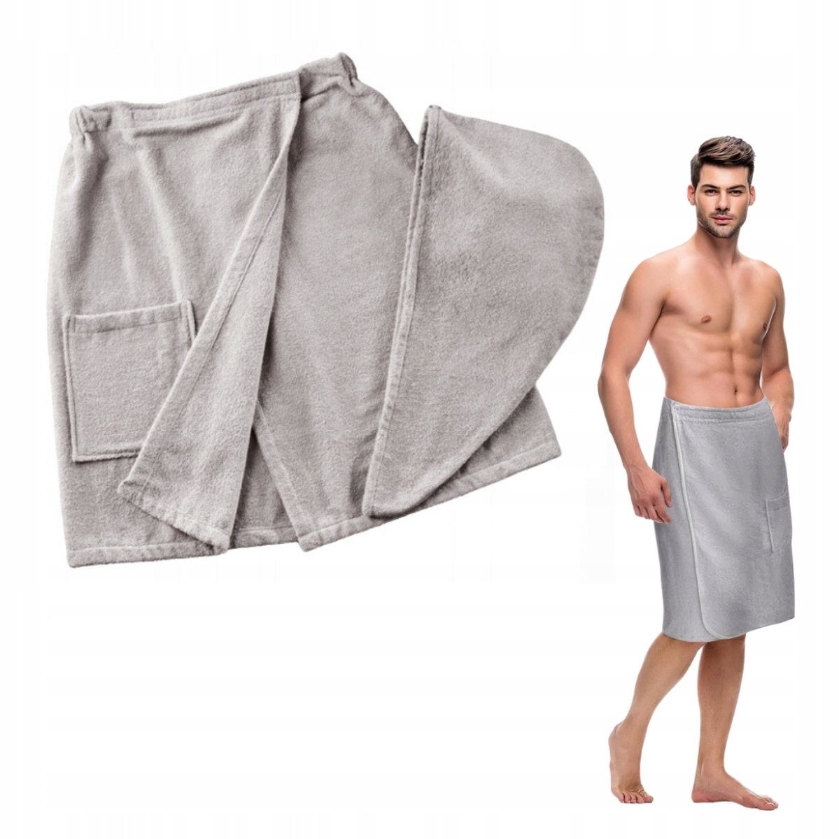 Heren Sauna Kilt Set met Hoofdband - Zacht Katoen