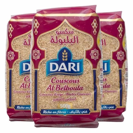 Dari Couscous Gerst Belboula - 3 x 500 gr - Voordeelverpakking