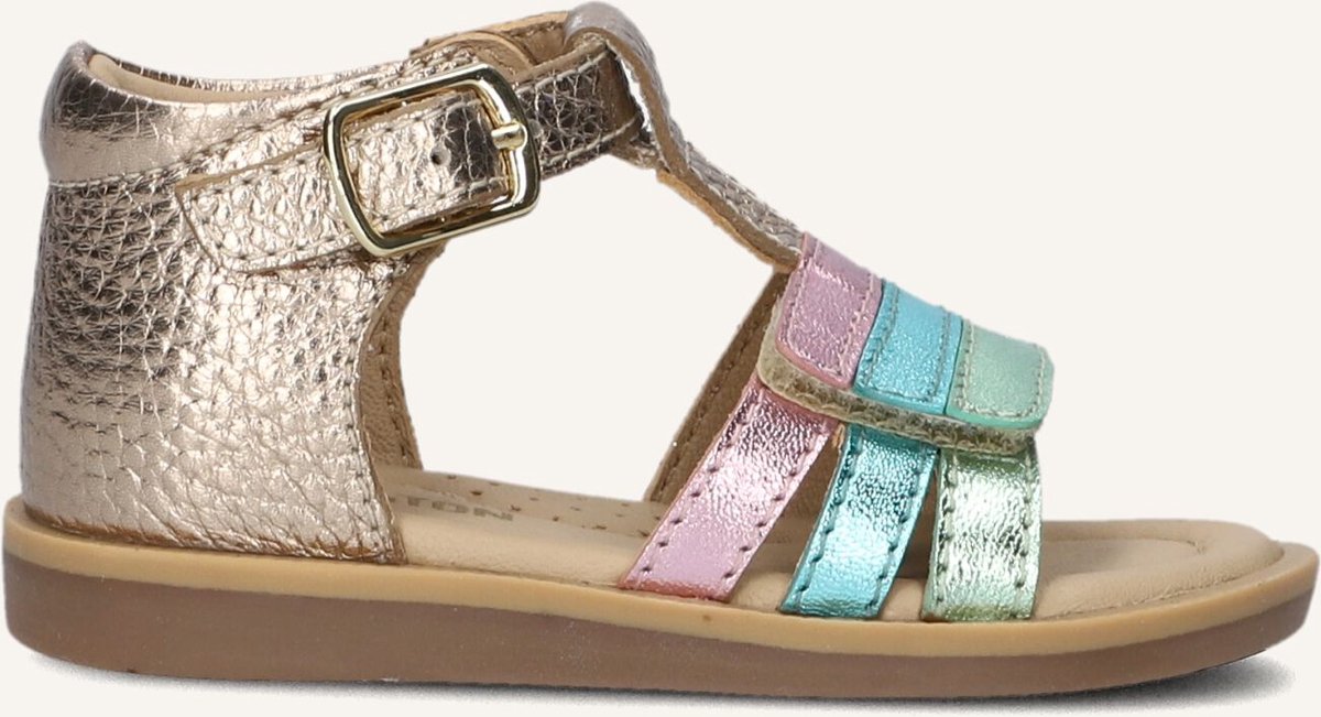 Ton & Ton Unisex Platte sandalen Siri Multi – Platte zool Multicolor