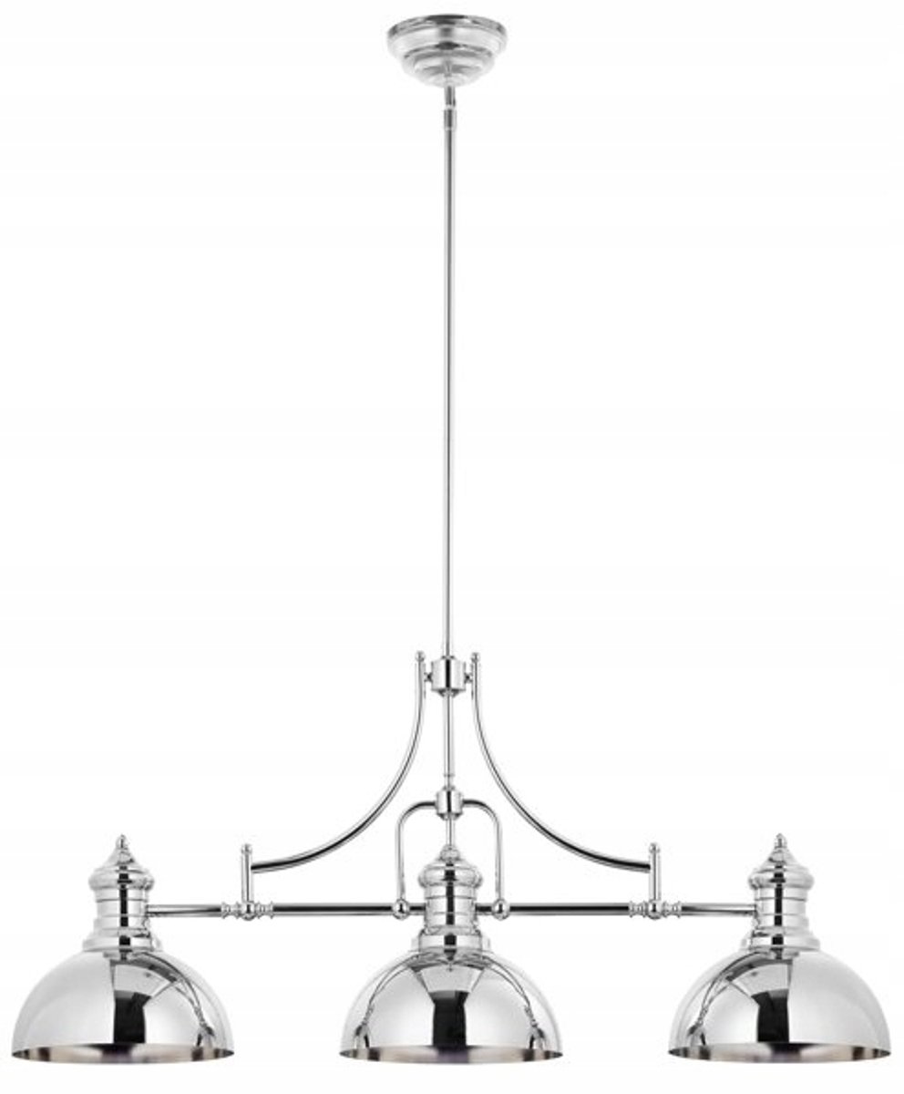 PLATINO Klassieke Nikkel Kroonluchter 3-lichts - 160cm Hoog