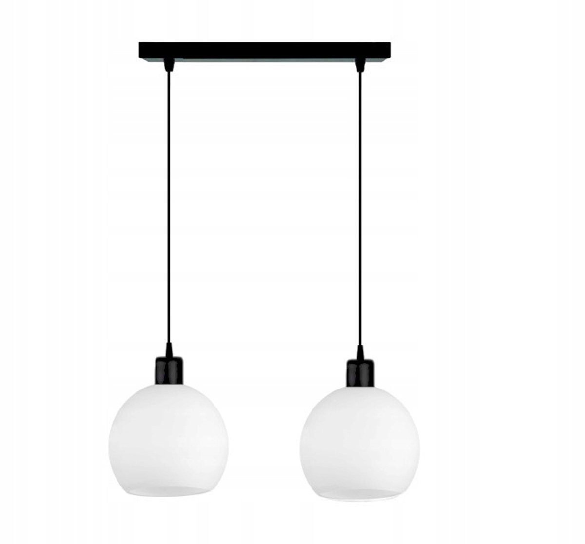 Komat DORA Hanglamp Zwart Metaal E27 2x60W