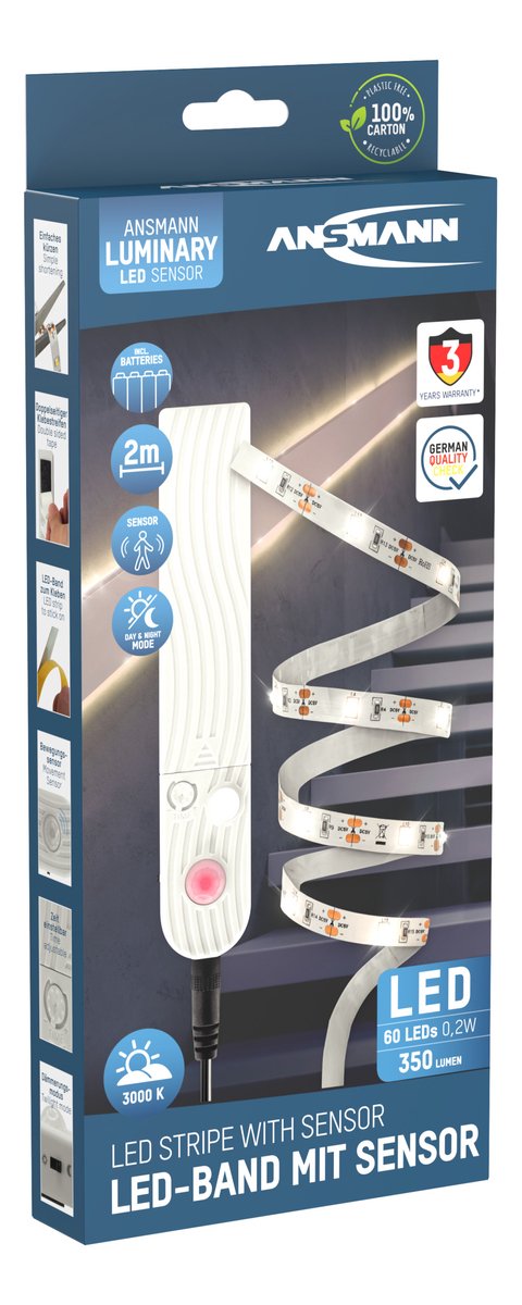 LED-strip met bewegings- en schemersensor