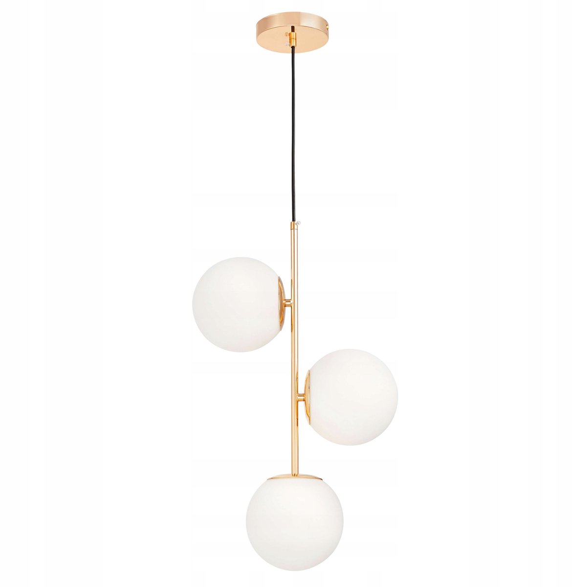 Moderne Gouden Plafondlamp met 3 Witte LED Bollen Stelvio