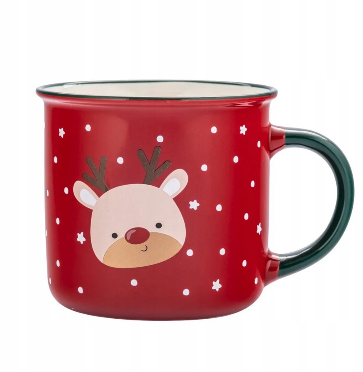 Keramieken Wintermok met Rendier - 400ml