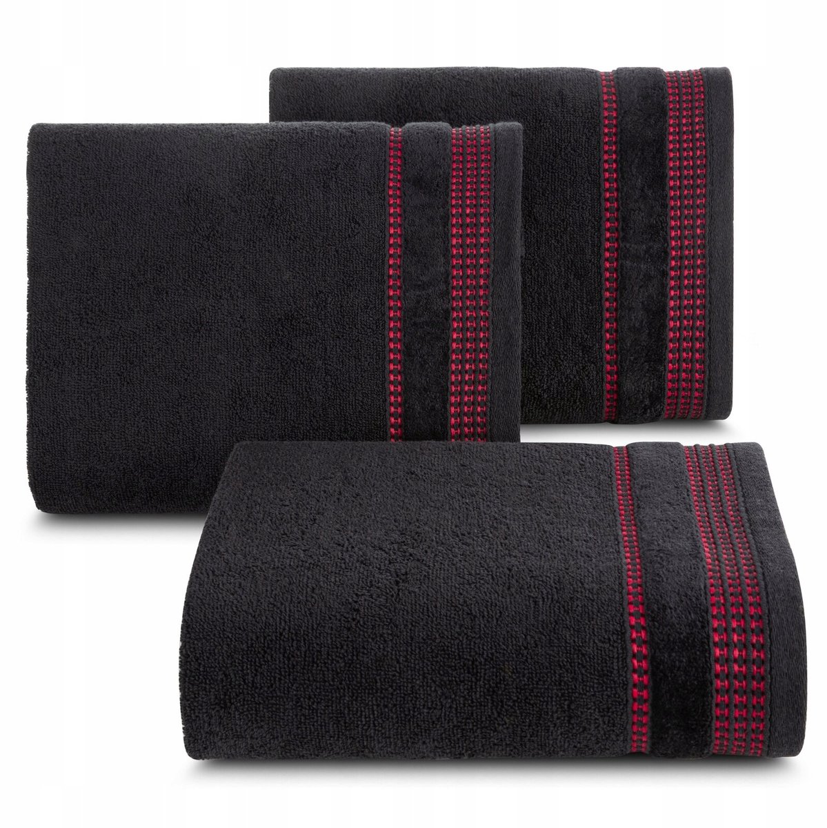 Luxe Badhanddoek Amanda 70x140 cm Zwart - 500 GSM Katoen