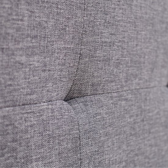 Lit capitonné Homestyle4u - 120 x 200 cm - avec espace de rangement - Grijs