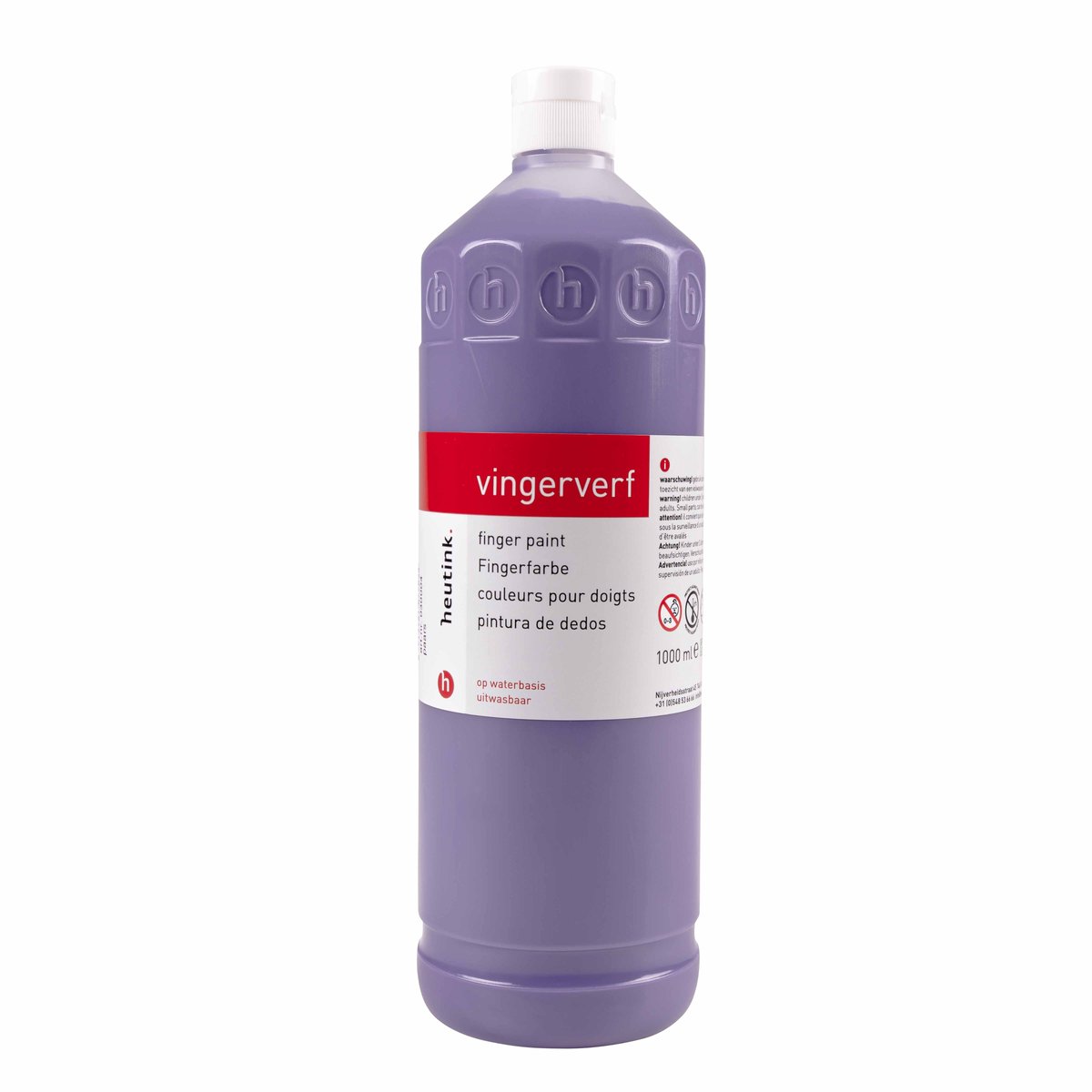 Vingerverf | Heutink | Violet | 1000 ml | kindveilige vingerverf | glutenvrij