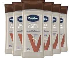 Vaseline Intensive Care Body Gel Oil - Cocoa Radiant - met pure cacaoboter, voedende oliën en microdruppels -jelly - 6 x 200 ml