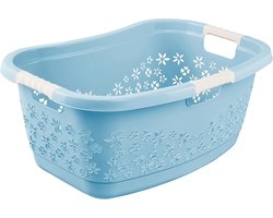 Ergonomische wasmand met luchtdoorlatend decor en anti-slip handgrepen - 50 l