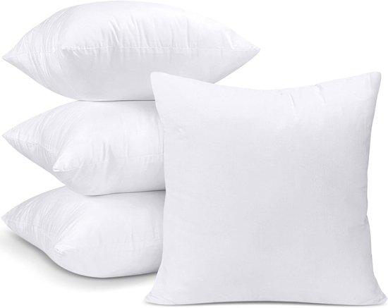 Movie Time Kussenslopen 45x45 Cm Set Van 4 - Zachte Pluche Decoratieve Kussens Voor Sofa En Bed