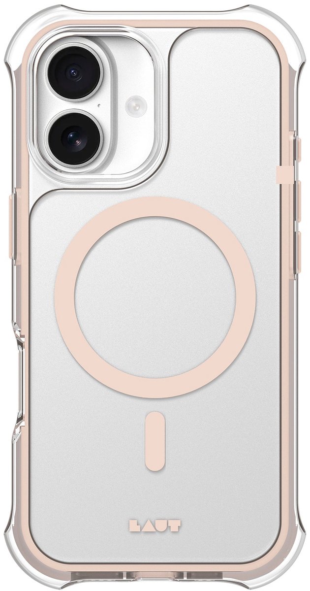 LAUT Aero Protect iPhone 17 Pro Max Hoesje – Saddle Brown – Transparant – MagSafe Compatibel