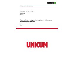 Omslag van Fiche de lecture critique: Védrine, Hubert: L'Émergence de la Chine vue de France