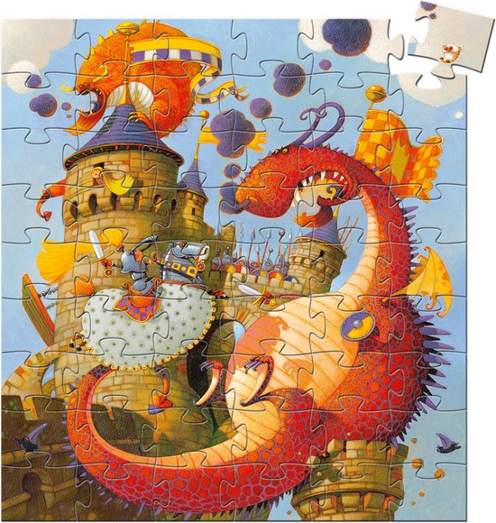 DJECO Puzzle 54 Pièces Vaillant & Les Dragons