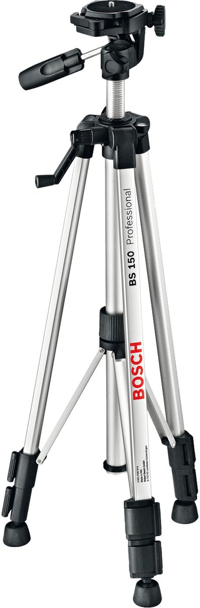 Bosch professionele BT 150 statief - aluminium, 55 tot 157 cm, zwart