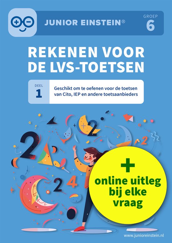 Rekenen voor de LVS-toetsen Deel 1 Groep 6 - cover