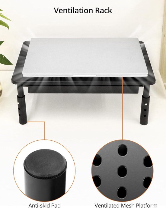 BONTEC Dual Monitor Stand Riser, 3 Hoogte Verstelbare Desktop