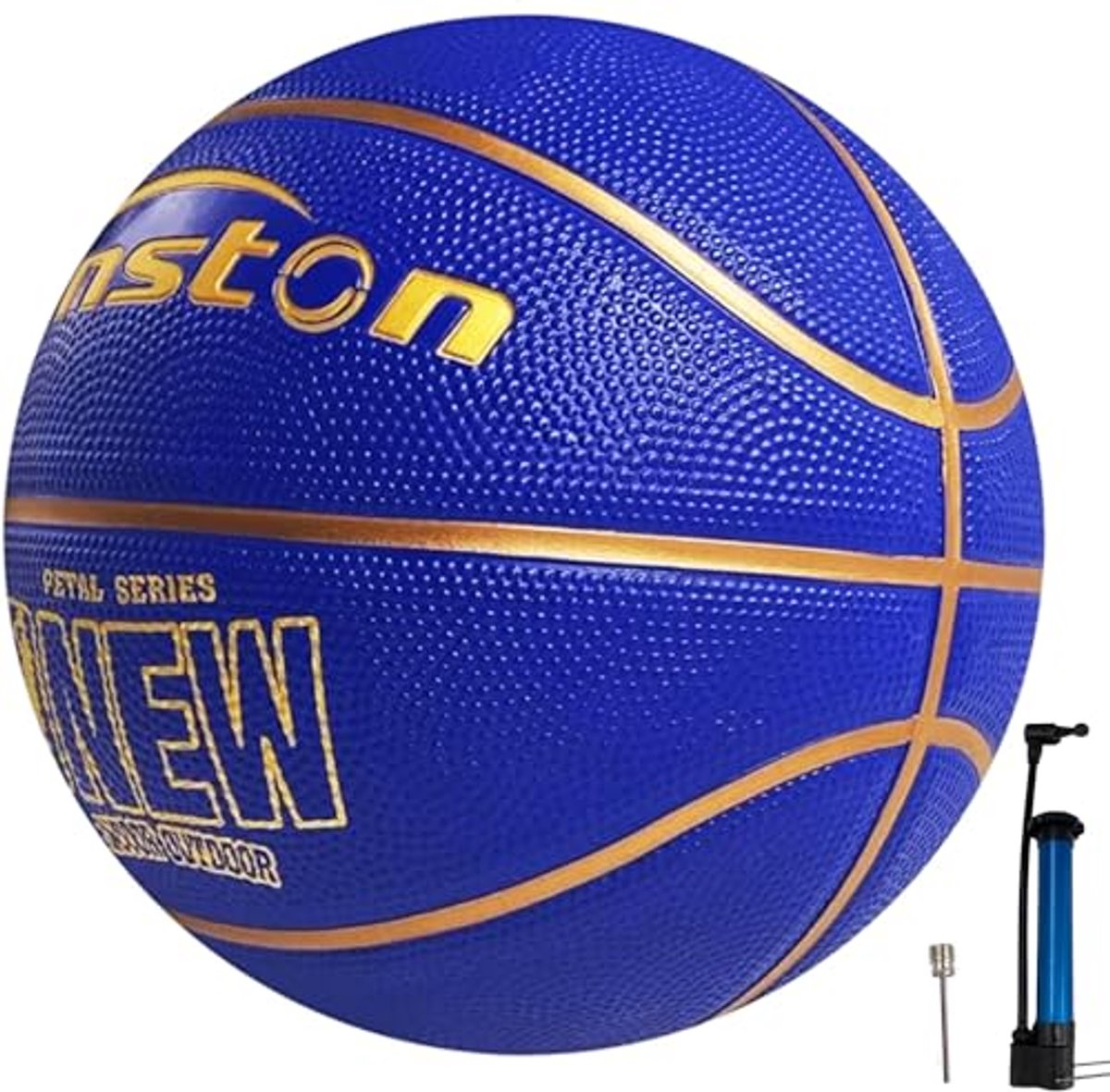 Basketbal Maat 7 met Pomp - Blauw