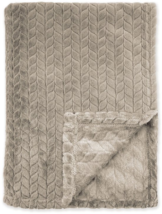 Byrklund Plaid Twill Touch - 150x200 - 100% Polyester - Taupe