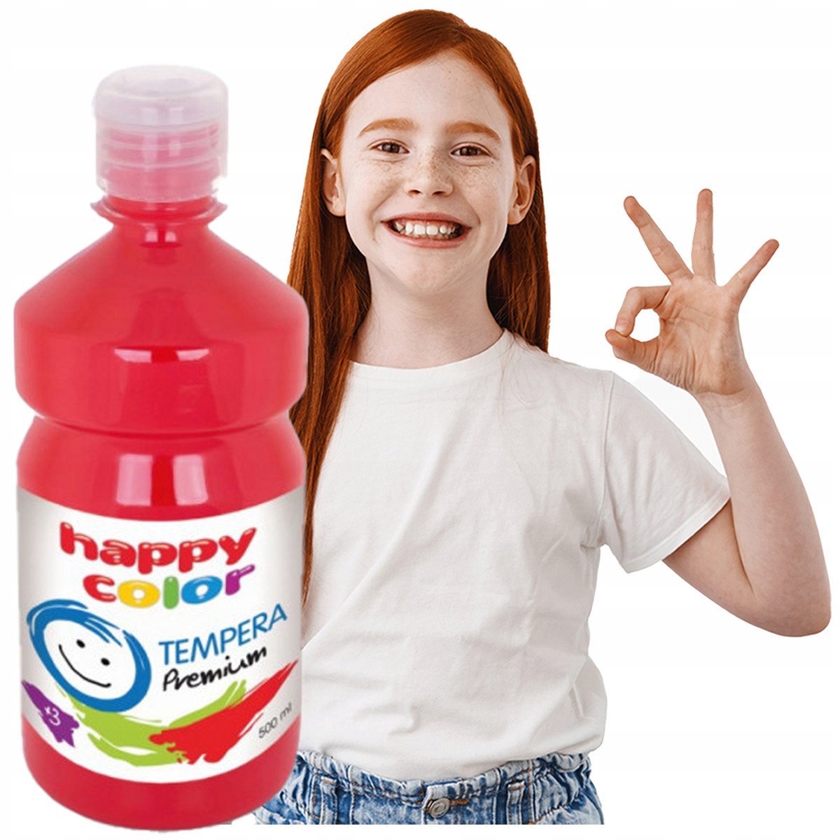 Happy Color Temperaverf Donkerrood 500ml