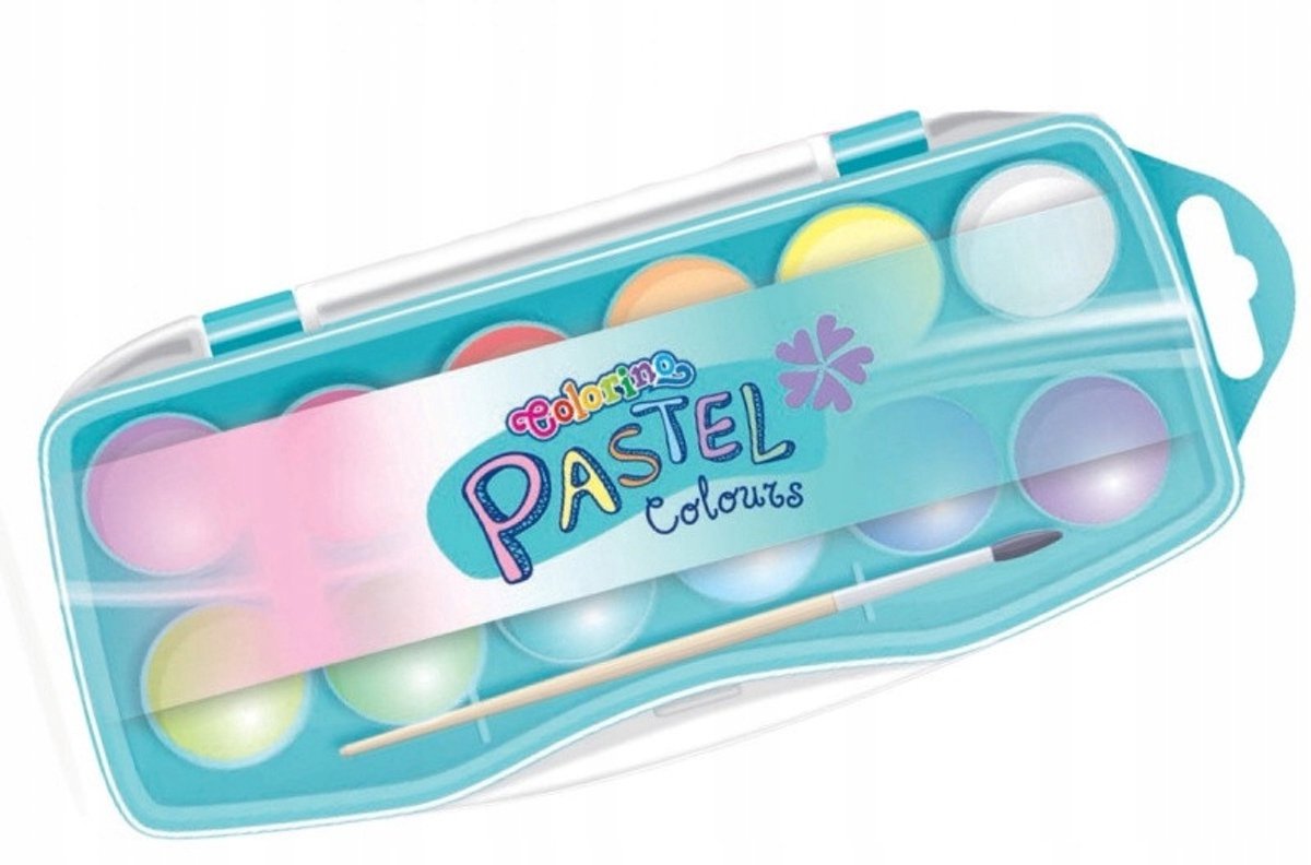 Colorino Aquarelverf Pastel 12 Kleuren voor Kinderen