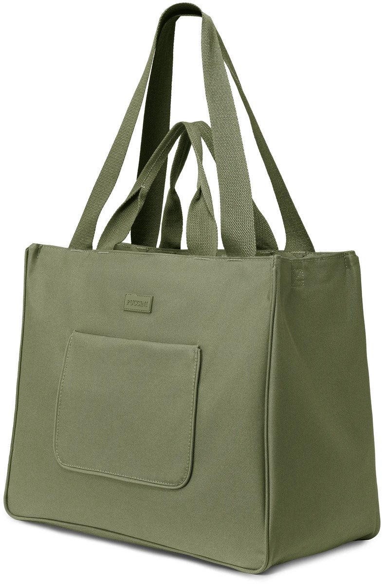 Puccini Shopper Tas Groen Materiaal 15,6" Laptopvak TD250-5