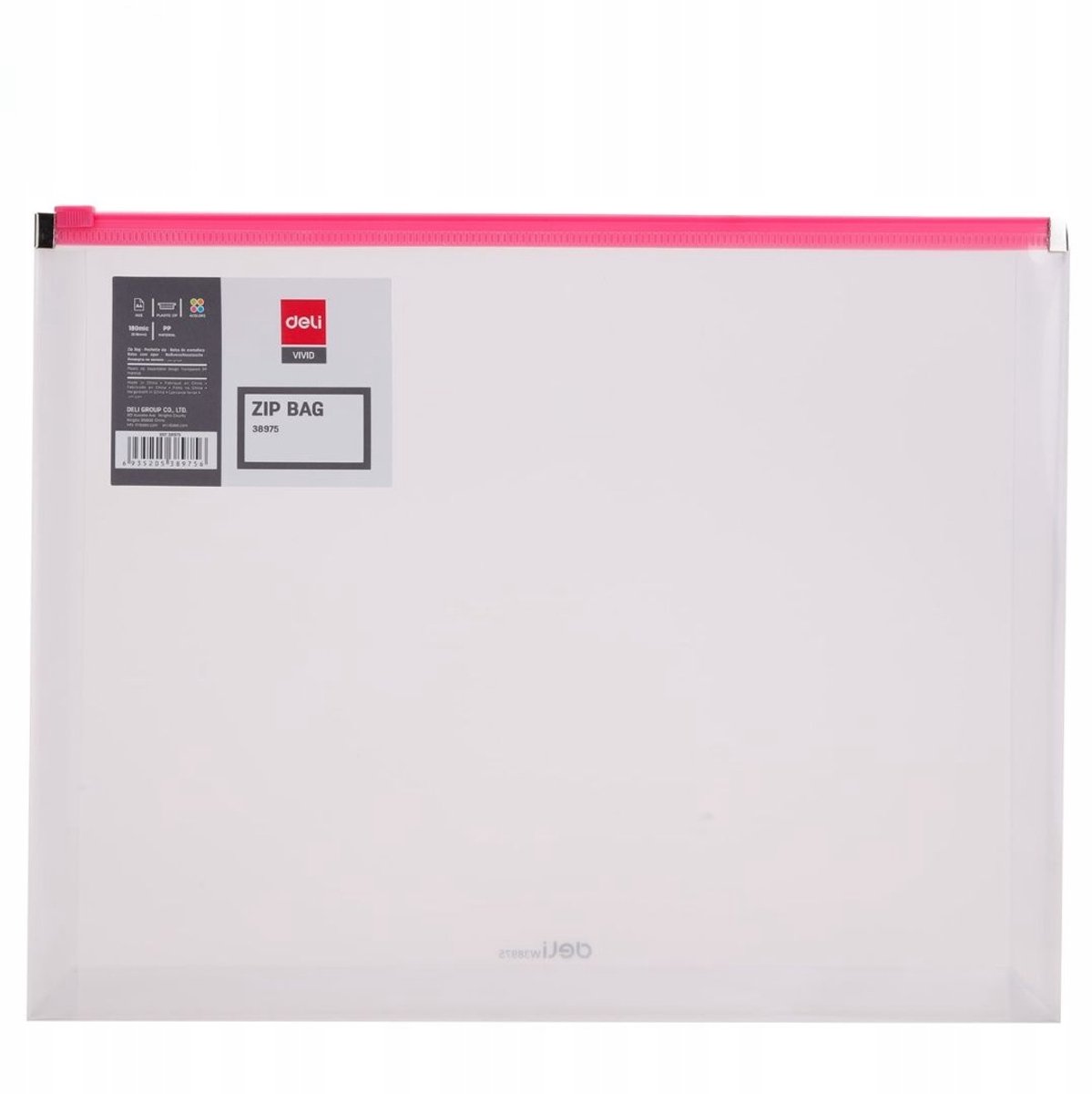 Deli A4 Organizer Map met Rits - Rood