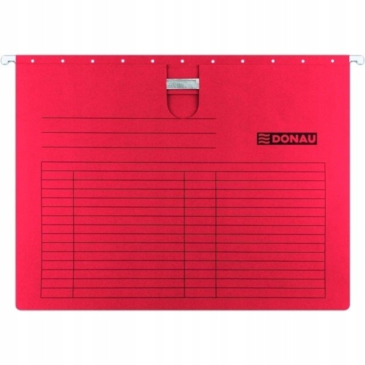 Donau A4 Hangmappen met Baard, Rood, 230gsm (5 stuks)