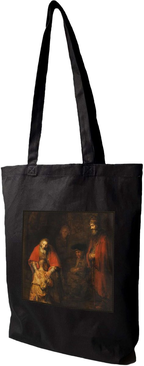 Rembrandt "Syn Marnotrawny" Shopper Bag met Patch - Canvas