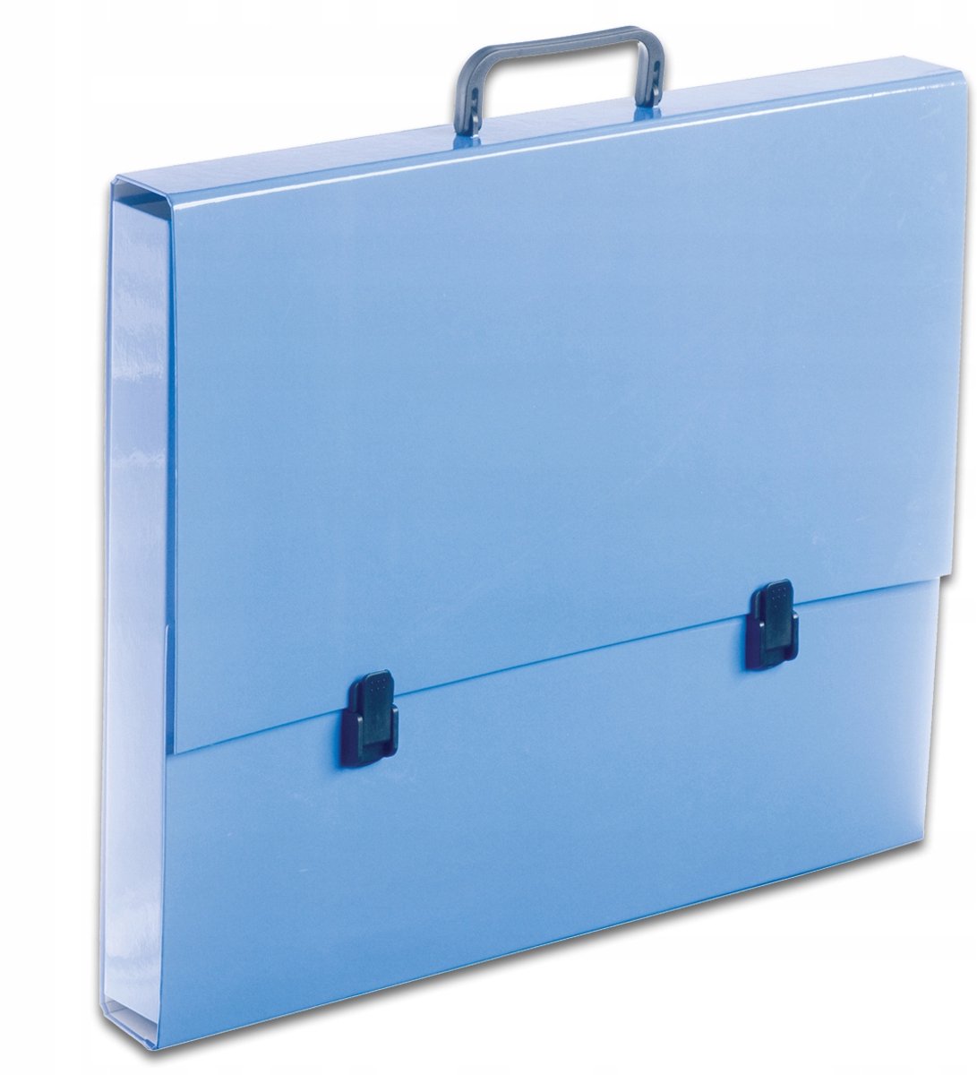 Pastel Blauwe A3 Kaart met Handvat