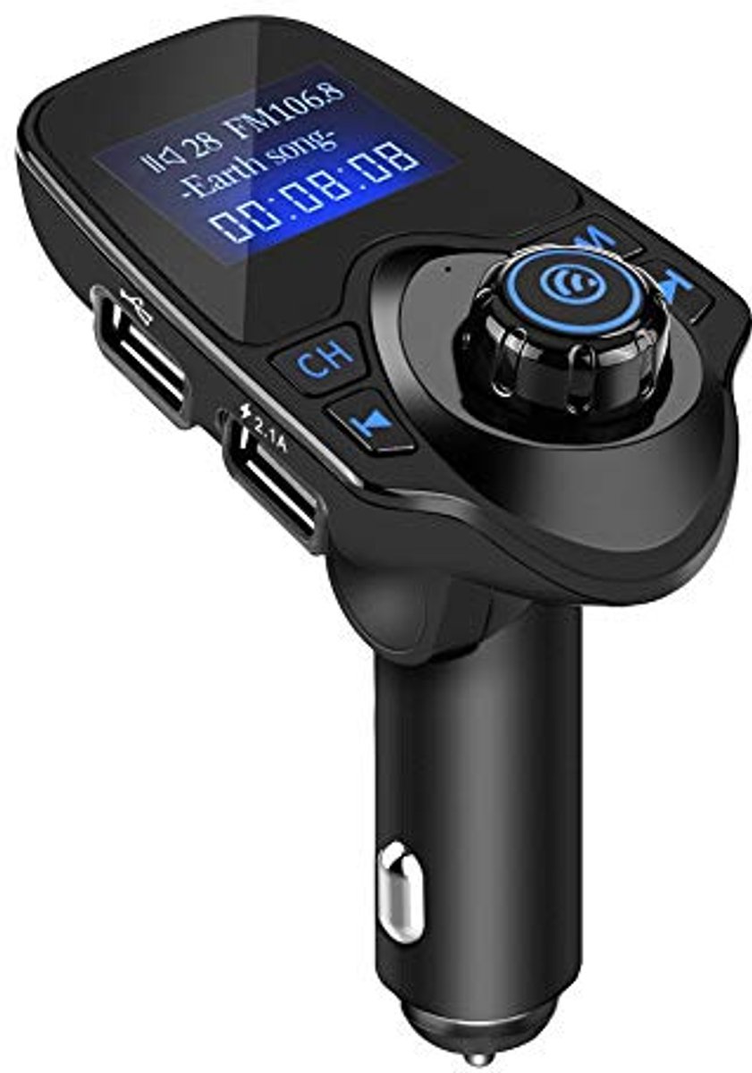Bluetooth FM-zender voor auto met USB-oplaadpoort en handsfree functie
