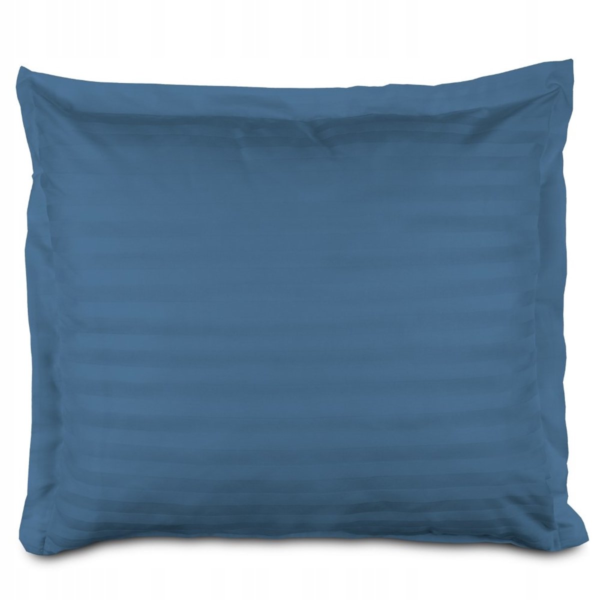 Kussensloop Bamboe Katoen Satijn 70x80cm Blauw Gestreept