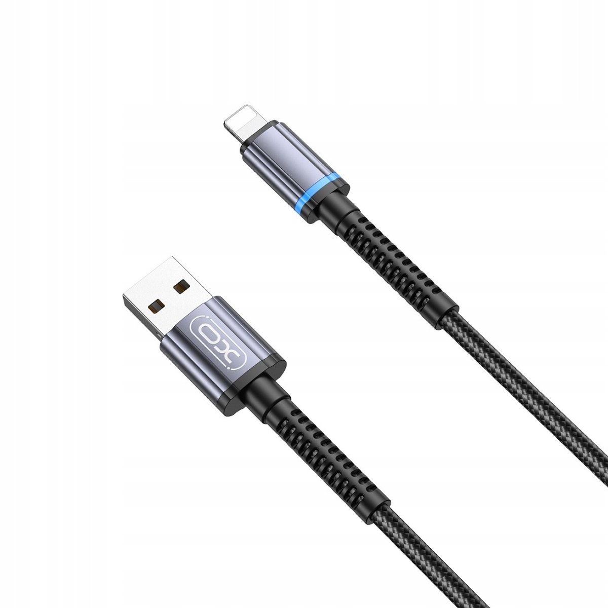 XO NB215 USB naar Lightning Kabel 1m 2,4A Zwart