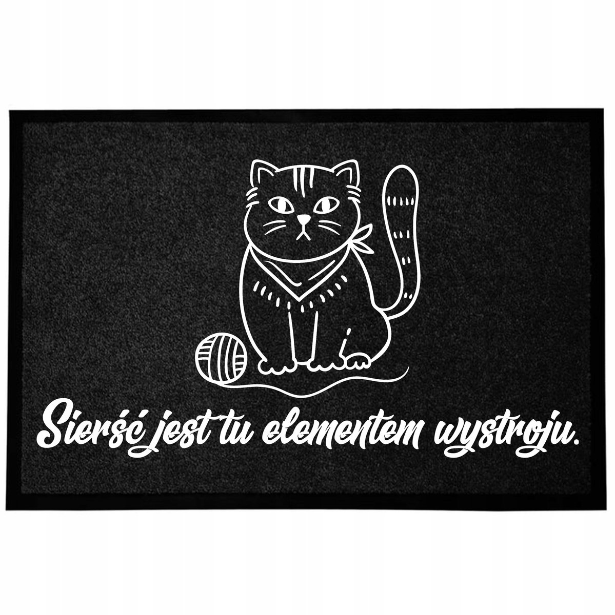 Funny Deurmat Zwart 40x60cm - Antislip & Sneldrogend
