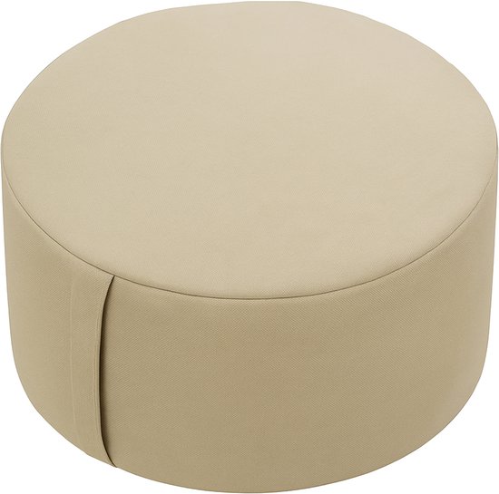 Meditatiekussen - 13 x 33 cm - katoen - beige