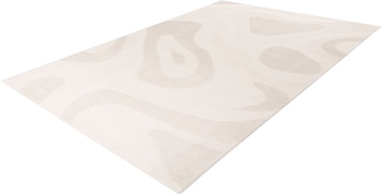 SIMPEX Vloerkleed voor Woonkamer, Slaapkamer, Serre Laagpolig Grijs, Hoog-Laag Effect, Zacht en Wasbaar, Geschikt voor Buiten, Onderhoudsvriendelijk, 80x250 cm