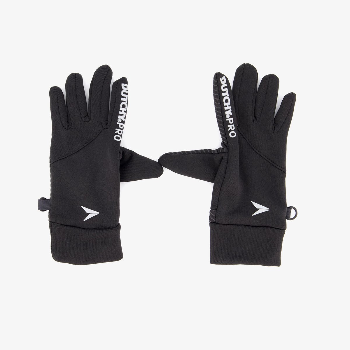 Dutchy Pro kinder voetbalhandschoenen - Zwart - Maat M