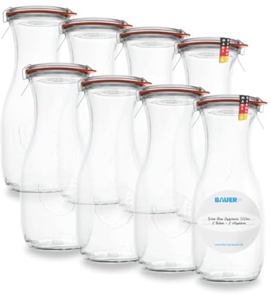 Flaschenland - Lot de 50 bouteilles en verre de 100 ml, flacons de poche, flasques pour liqueurs, dégustations ou échantillons de produits