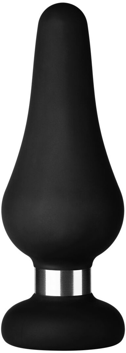 Forto F-21 Tear Drop Large Anaalplug - Zwart - 12.2 cm