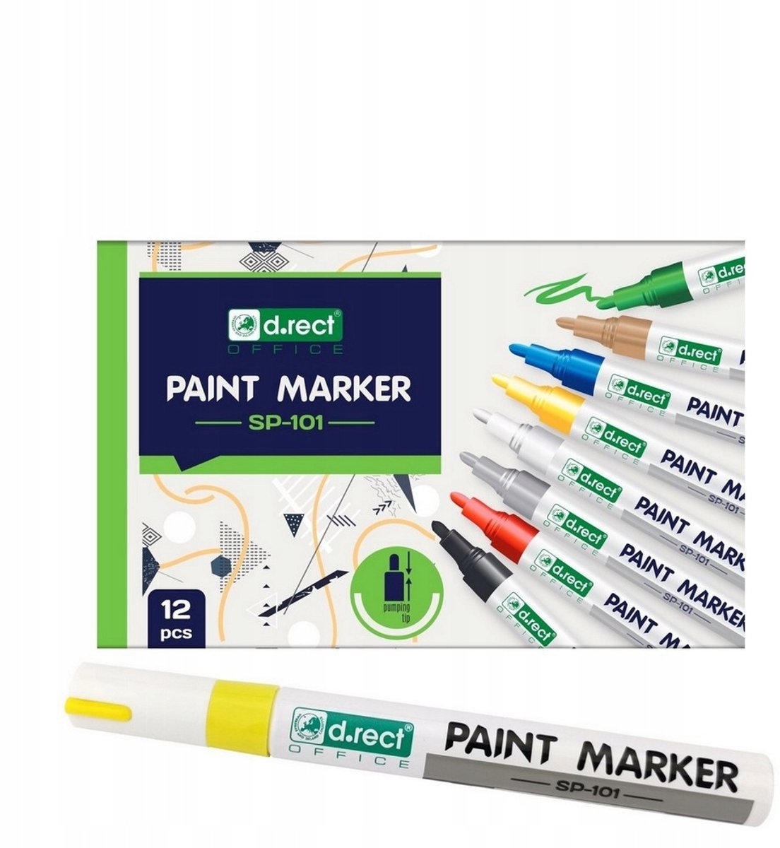 D.rect SP-101 Olie Marker Geel 2-4,5 mm