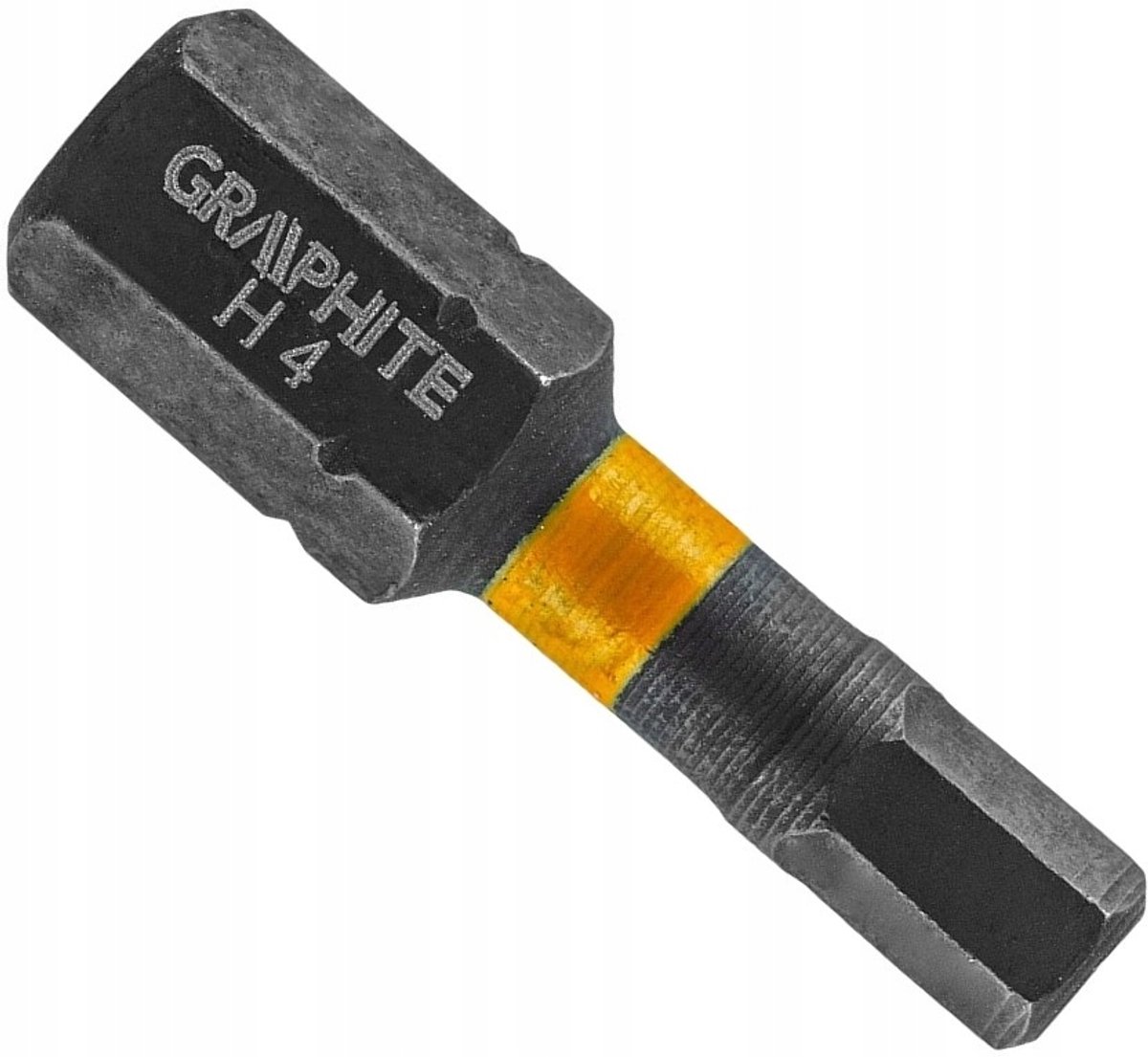GRAPHITE Slagmoer Bit HEX4 x 25mm - Duurzaam en Sterk