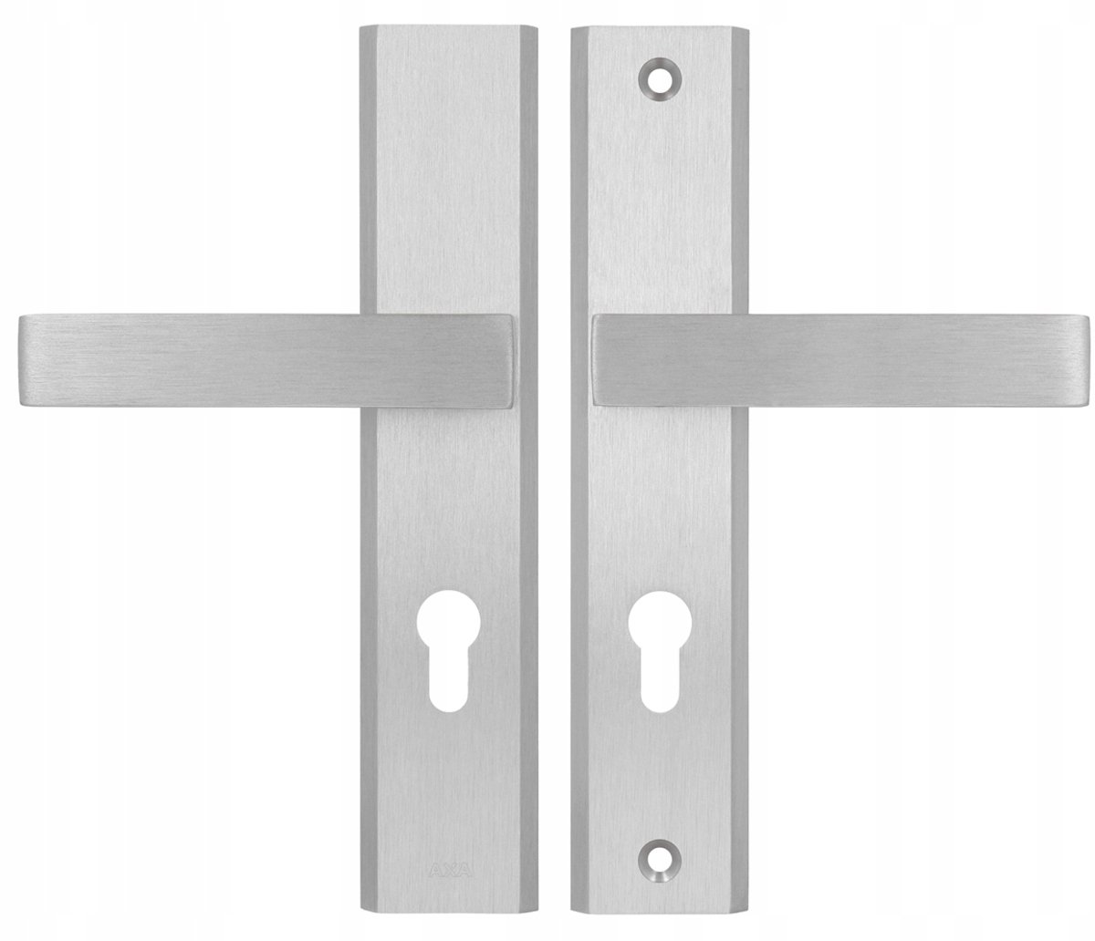 AXA HAGA Buitendeurkruk 90mm RVS met Steun
