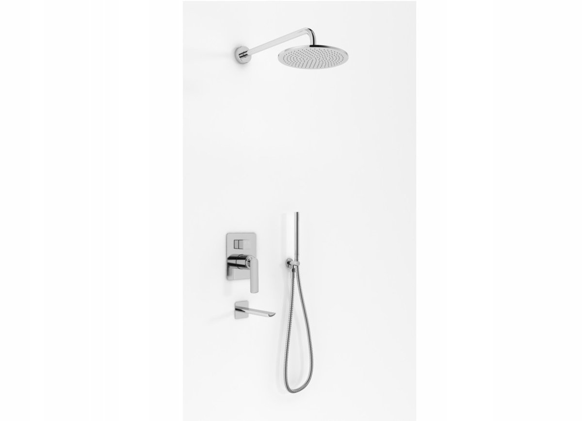 Kohlman Experience Douche- en Badkraan Set met 20cm Douchekop