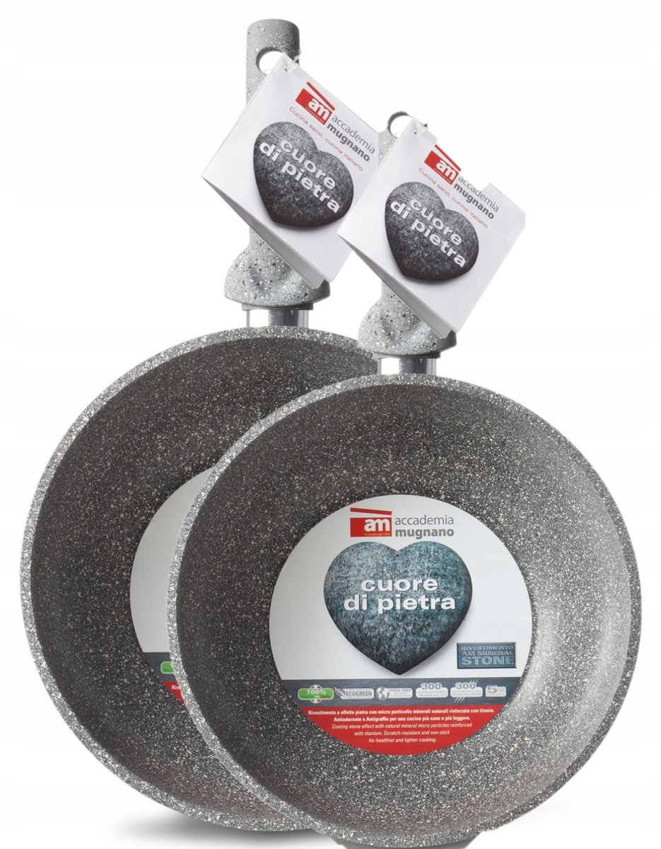 Accademia Mugnano Di Pietra Pannenset 26/30 cm - Titan Steen Coating